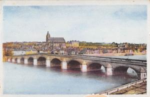 BR71510 le pont de gabriel et vue generale avec la cathedrale   blois    france