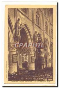 Louviers Old Postcard Church of Our Lady in The Wings (North side)