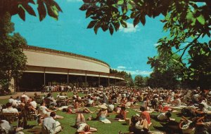 Postcard Tanglewoods Berkshires Music Shed Concert Symphony Lenox Massachusetts