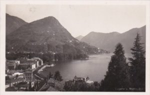 Switzerland Lugano Hotel Weisses Kreuz 1931 Real Photo