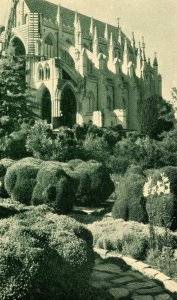 DC - Washington. Washington Cathedral, View at Bishop's Garden 1930