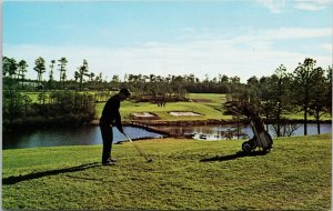 Blue Rock Par 3 Golf Course South Yarmouth MA Golfer Golfing Unused Postcard H59