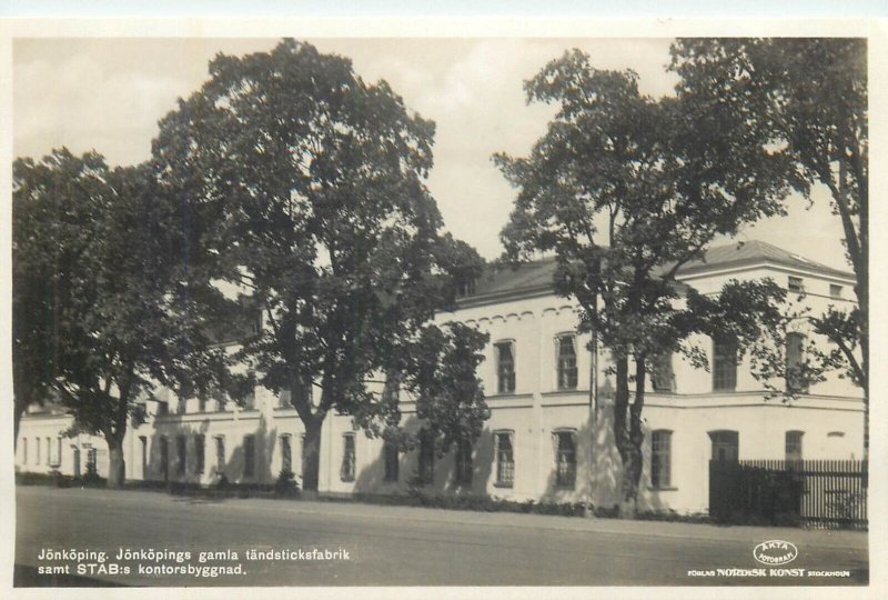 Lot of 3 real photo postcards 1930s Sweden Jönköping 