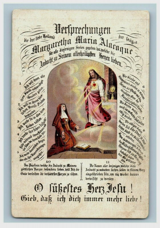 1880s Sendbote Cincinnati Jesus Nun Sacred Heart German P222