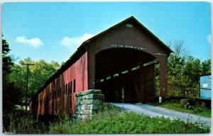 Postcard - Roseville Bridge - Coxville, Indiana