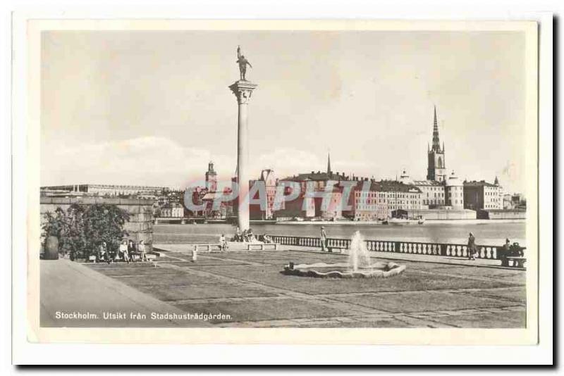  Sweden Stockholm Modern Postcard Utiskt fran Stadshurstradgarden Sweden