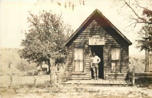 1930s Notch Missouri Unkleike Postmaster RPPC Postcard 25-11562