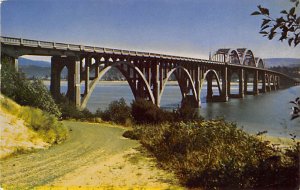 Waldport Bridge, Alsea River Waldport, Oregon OR