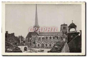 Old Postcard Auxonne Cathedrale ND