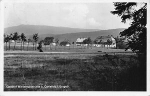A173 Germany 1935 Gasthof Weitersglashuette b Carlsfeld Erzgeb Pension postcard