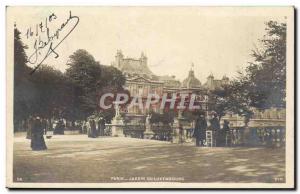 Paris - 6 - Luxembourg Gardens Old Postcard