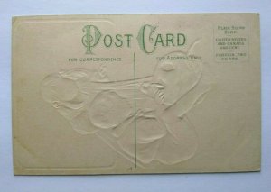 Halloween Postcard Paul Finkenrath Embossed 778 Children With JOL Unused