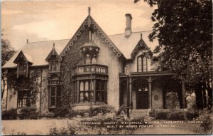 Artvue Postcard IN La Fayette Tippecanoe County Historical Museum 1940s V184