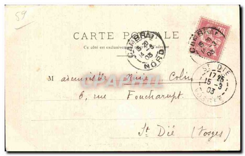 Old Postcard Cambrai Military Hospital