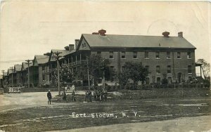 Postcard RPPC 1917 New York Fort Slocum Military occupational NY24-760