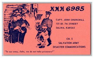 QSL Radio Card From Salina Kansas KNH 6985 