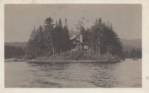 Jackman Station Lake Parlin Maine Antique Postcard