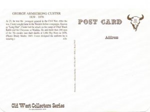 US Old West Collector Series. George Armstrong Custer.  Unused.