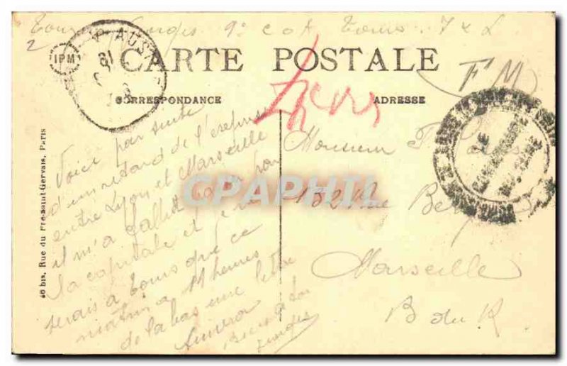 Old Postcard Paris Arc de Triomphe Etoile