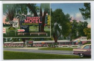 Orlando Motel US 301 Ludowici Georgia linen postcard