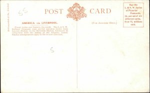 L&NW Railway Co American Special Train Coffee & Cigars Lounge c1910 PC