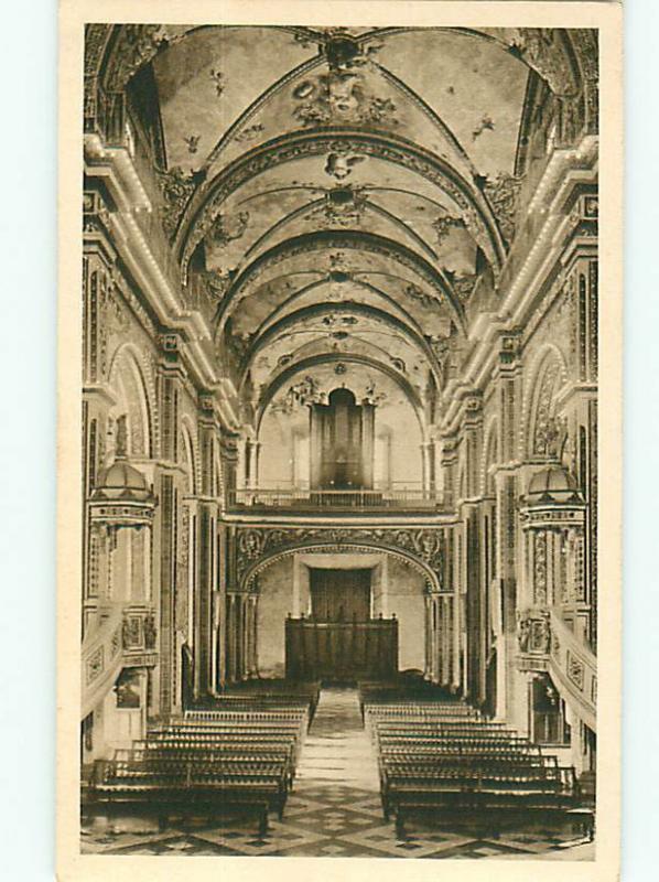 Vintage Post Card Our Lady Mercy Church Havana Cuba Interior # 3751