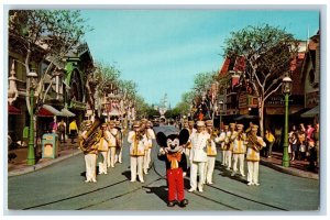 Anaheim California CA Postcard Mickey Mouse Disneyland Band Magic Kingdom c1960