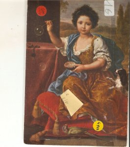 P.Mignard. Portrait of a child Fine art, painting, , modern Belgian  postcard