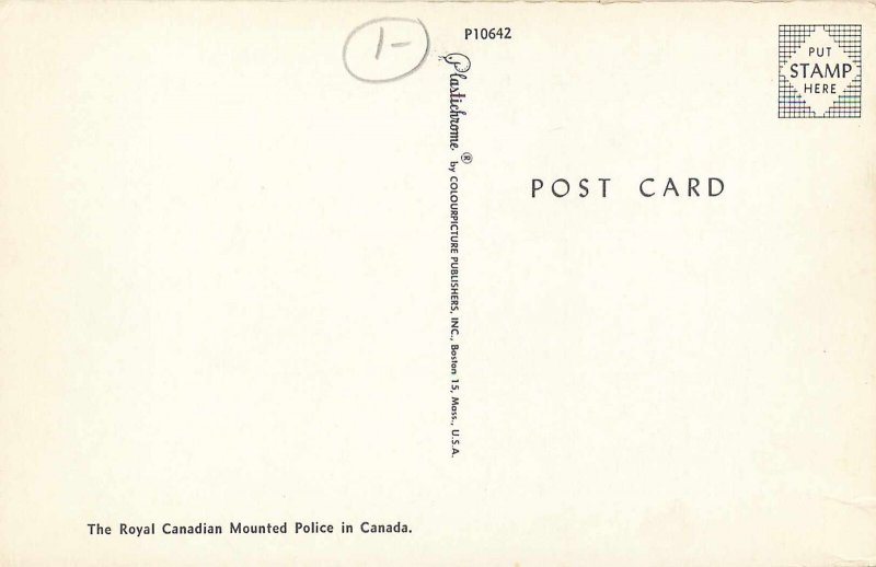 Postcard Canada The Royal Canadian MP Horseback Unposted 