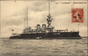 French Navy Battleship Le Bouvines Cuirasse Garde-Cotes 1911 Cancel PC