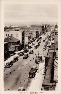 North Bay Ontario Street Scene ON Unused PECO Postcard E78