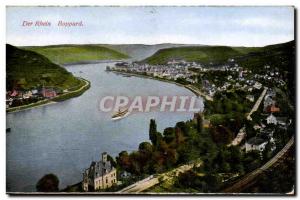 Postcard Old Der Rhein Boppard