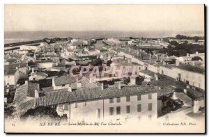 Ile de Re Old Postcard Saint Martin de Re General view