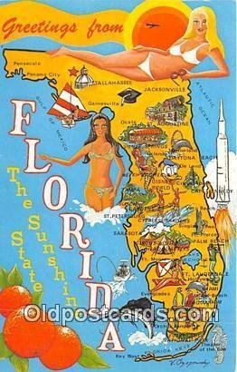 Greeting From Florida, USA Unused 