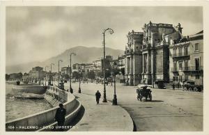 RPPC Italy Cartolina d'epoca Palermo 1930s - Foro Umberto I