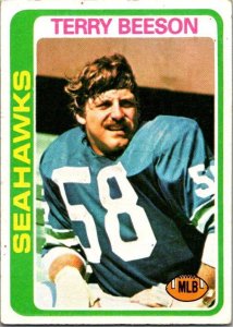 1978 Topps Football Card Terry Beeson Seattle Seahawks sk7464