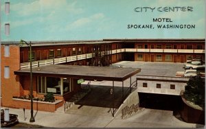 City Center Motel Spokane WA Postcard PC458