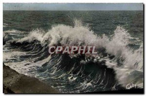 Modern Postcard La Cote waves Effect