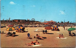 Stewart Beach Playground of the South Galveston Texas Vintage Postcard C119