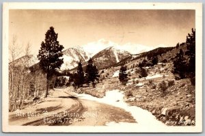 Buena Vista Colorado 1944 RPPC Real Photo Postcard Mt. Yale