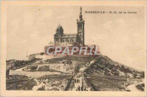 Old Postcard Marseille N D of the Guard