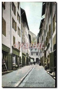 Postcard Briancon Old High Street door Piguerol