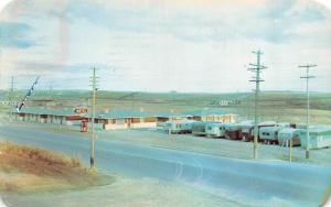 CALGARY, Alberta Canada  BLUE-BIRD MOTEL & TRAILER COURT  1961 Chrome Postcard