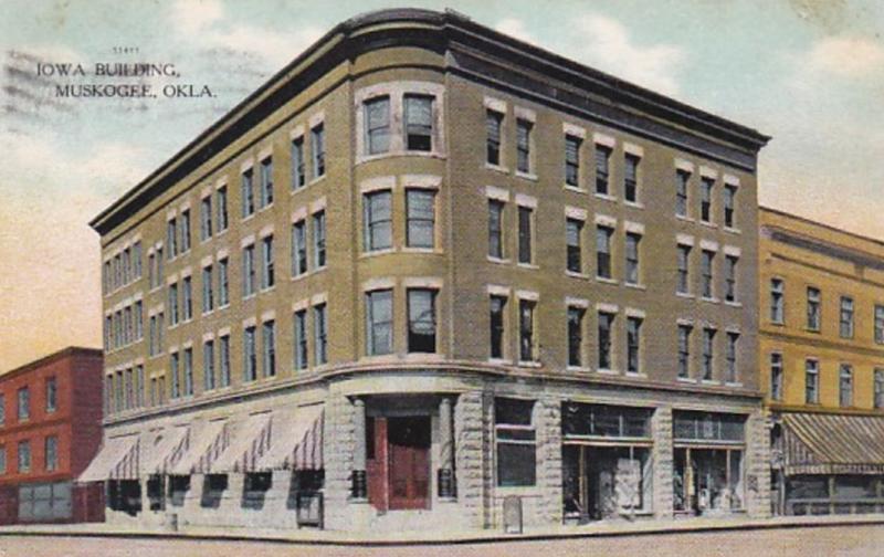 Oklahoma Muskogee The Iowa Building 1908