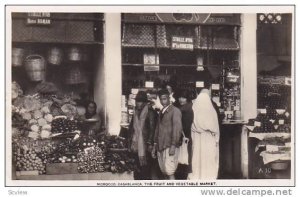 RP, The Fruit & Vegetable Market, Casablanca, Morocco, Africa, 1920-1940s