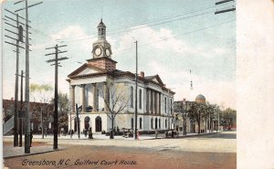 J54/ Greensboro North Carolina Postcard c1915 Guilford Court House 63