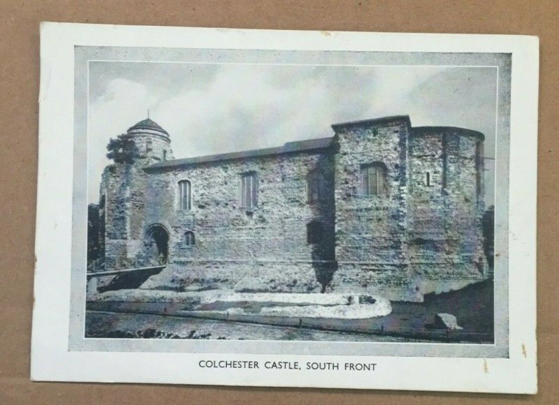 UNUSED POSTCARD - COLCHESTER CASTLE, SOUTH FRONT, COLCHESTER, ESSEX, ENGLAND