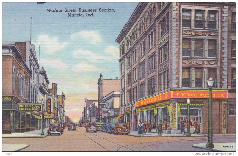 MUNCIE , Indiana , 30-40s , Walnut Street Business section