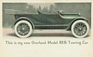 Overland Model 83B Touring Car Advertising Postcard