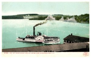 New Hampshire  Steamer Mt.Washington leaving Weirs Lake